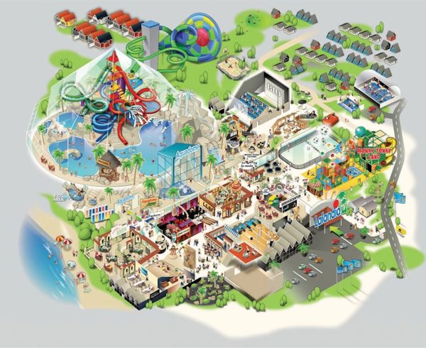 Plattegrond van Lalandia Rødby