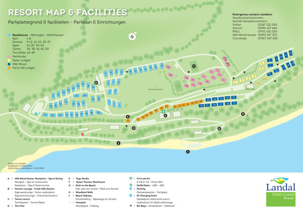 Plattegrond van Landal Dylan Coastal Resort