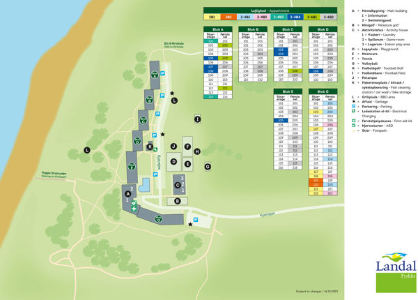 Plattegrond van Landal Fyrklit