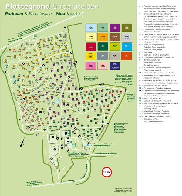 Plattegrond van Landal Miggelenberg