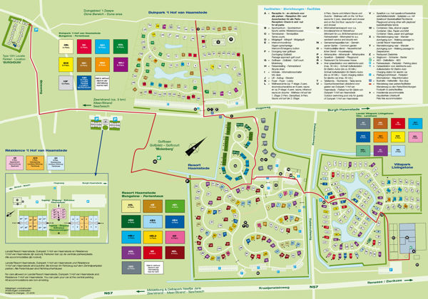 Plattegrond van Landal Residence 't Hof van Haamstede
