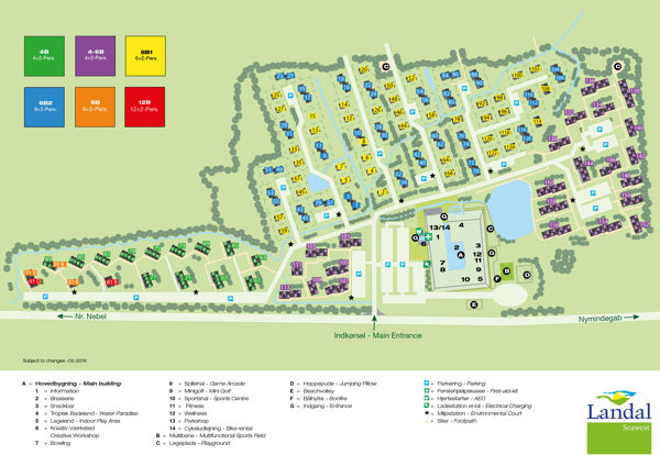 Plattegrond van Landal Seawest