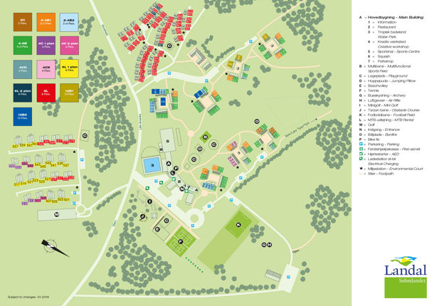 Plattegrond van Landal Søhøjlandet
