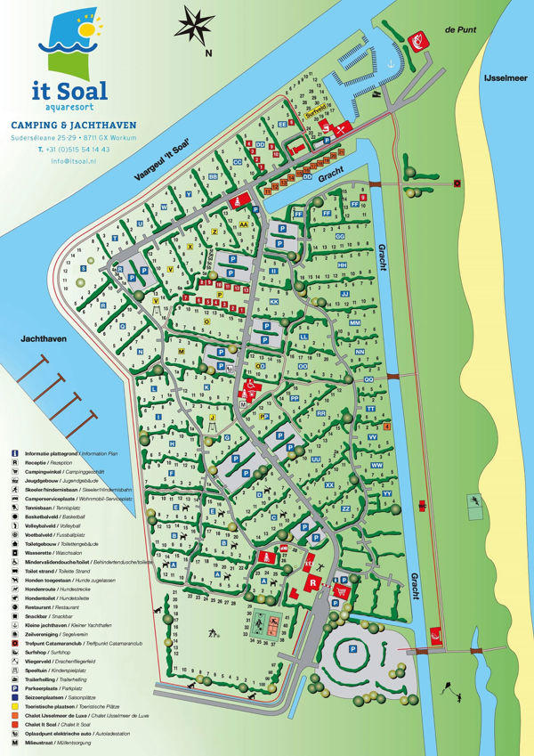 Plattegrond van Marinaparken Beach Resort Soal 
