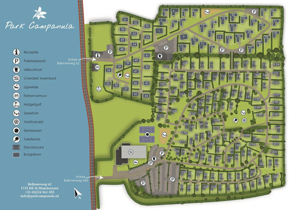 Plattegrond van Park Campanula